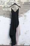Marc Le Bihan Bias-cut halter dress France MLB-2109-BLACK/ROSE